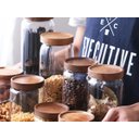 Ver imagem 5 de Pote Hermético Vidro Tampa Bambu Para Mantimentos 660ml:Incolor