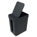 Ver imagem 1 de Lixeira 5 Litros com Espaço para Guardar Sacolas Soprano:Preto