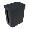 Lixeira 5 Litros com Espaço para Guardar Sacolas Soprano:Preto - 5