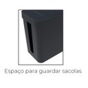 Ver imagem 2 de Lixeira 5 Litros com Espaço para Guardar Sacolas Soprano:Preto