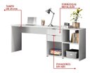 Ver imagem 7 de Mesa de Escritório com Tampo Giratório e 2 Gavetas Branca - Notável Móveis