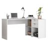 Escrivaninha Mesa Computador Reta ou em L 2 Gavetas Top Nt2060 Notável Branca 75x200x45 - 1