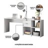 Escrivaninha Mesa Computador Reta ou em L 2 Gavetas Top Nt2060 Notável Branca 75x200x45 - 4
