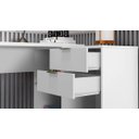 Ver mais imagens de Escrivaninha Mesa Computador Reta ou em L 2 Gavetas Top Nt2060 Notável Branca 75x200x45