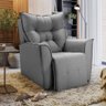 Poltrona Reclinavel do Papai para Sala King Tecido Linho - 2