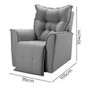 Ver imagem 5 de Poltrona Reclinavel do Papai para Sala King Tecido Linho