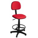 Ver imagem 1 de Cadeira Gold Secretária Caixa Tecido Vermelho