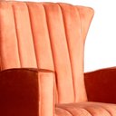 Ver imagem 4 de Poltrona Balanço C/ Puff Melinda Veludo Terracota - Lm Decor