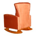 Ver imagem 6 de Poltrona Balanço C/ Puff Melinda Veludo Terracota - Lm Decor