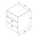 Ver imagem 6 de Quarto Juvenil Com Cama 80 E Mesa De Cabeceira Tokio Art in Móveis Montana