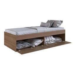 Quarto Juvenil Com Cama 80 E Mesa De Cabeceira Tokio Art in Móveis Montana - 4