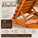 Ver imagem 6 de Conjunto 2 Espreguiçadeiras Primavera Madeira Maciça Rustica Yescasa Stain Marrom/Amadeirado