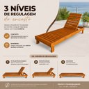 Ver imagem 4 de Conjunto 2 Espreguiçadeiras Primavera Madeira Maciça Rustica Yescasa Stain Marrom/Amadeirado
