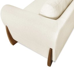 Poltrona Jolie 1 Lugar Pes Boomerang Linho Natural Ezz - 6