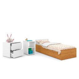 Berço Americano Formare Matic Cor Branco Soft/Freijó - 4