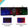 Kit Gamer RGB Mouse Claw Teclado PC Para Jogos ABNT Controle Midia USB - 4