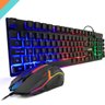 Kit Gamer RGB Mouse Claw Teclado PC Para Jogos ABNT Controle Midia USB - 1