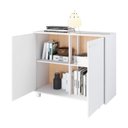Ver imagem 4 de Rack 2 portas 2 nichos tv até 24" BR 114 Linha Line - BRV Móveis