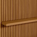 Ver imagem 7 de Painel Ripado Para TV 60 Pol Slats e Bancada Lisa 141x250cm L05 Nature Off White - Lyam Decor Slats