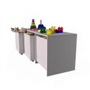 Ver imagem 3 de Mesa com Organizadores Analú 100% Mdf