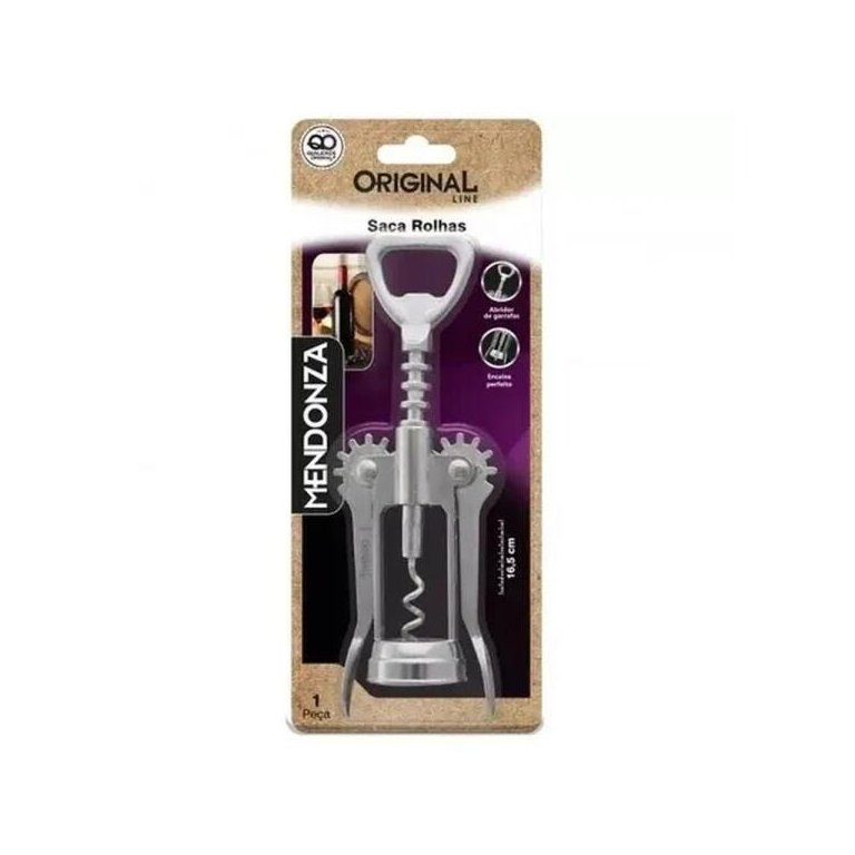 Saca Rolhas Inox Mendonza Original