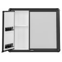 Ver imagem 5 de Armário Banheiro Espelheira Sobrepor Preto Com Perfil de Alumínio 54x11,3x45cm 02 Portas Astra