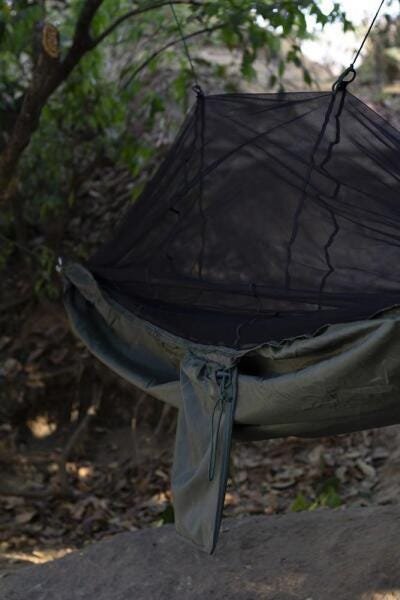 Rede Camping Ripstop Mosquiteiro Impermeável Multicam-Black - 6
