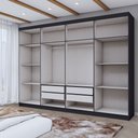 Ver imagem 5 de Guarda-roupa Casal Aurora 8 Portas 4 Gavetas - Panorama Móveis