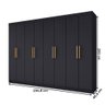 Guarda-roupa Casal Aurora 8 Portas 4 Gavetas - Panorama Móveis - 4