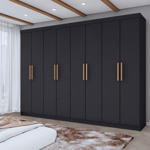 Guarda-roupa Casal Aurora 8 Portas 4 Gavetas - Panorama Móveis