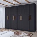 Ver imagem 1 de Guarda-roupa Casal Aurora 8 Portas 4 Gavetas - Panorama Móveis