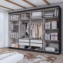 Ver imagem 2 de Guarda-roupa Casal Aurora 8 Portas 4 Gavetas - Panorama Móveis