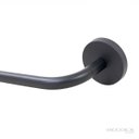 Ver imagem 3 de Porta Toalha Metal Black Barra Aço Inox 45cm para Banheiro
