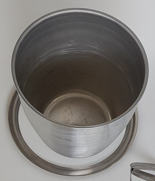 Kit 6 Lixeiras Pia Cozinha Embutir No Granito Em Inox 3lt 15X25 CM - 6