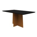 Ver imagem 1 de Mesa Anitta 160x90 - Ipê / Preto