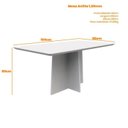 Ver imagem 2 de Mesa Anitta 160x90 - Ipê / Preto