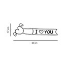 Ver imagem 2 de Adesivo Cabeceira de Cama I Love You Eu te Amo