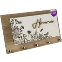 Ver imagem 2 de Porta Chaves e Cartas Home Floral Organizador Luxo