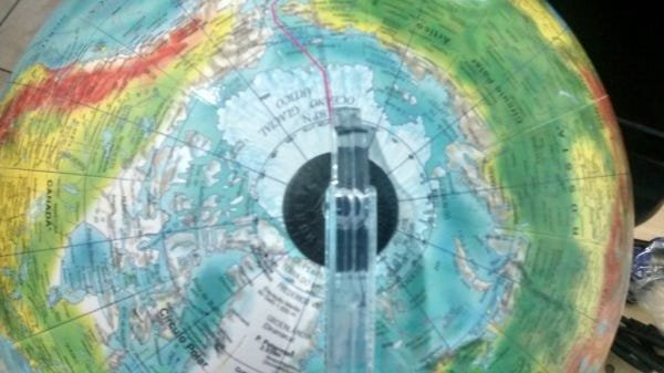 Globo Terrestre Físico -30 cm Diâmetro-acompanha Mapa Mundi - 2
