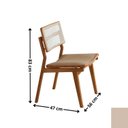 Ver imagem 3 de Conjunto de Mesa de Jantar Raiz Tampo 180cm Barril Laminado e 6 Cadeiras Eloá Premium