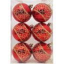 Ver imagem 4 de Bolas Natalinas Vermelha Enfeite Árvore Natal Kit 24pçs 70mm