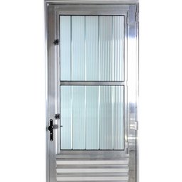 Porta de Alumínio Social Postigo Esquerda Brilhante - 3