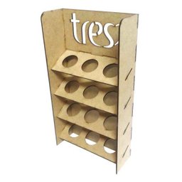Porta Cápsulas Display de Mdf 3 Corações com 12 Espaços Tam:35x19x7cm Cod:pc005 - 2