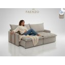 Ver imagem 5 de Sofá Cama 3 Lugares Retrátil 160cm Faenzo Linho Bege Luxo