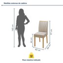 Ver imagem 4 de Conjunto Sala de Jantar 6 Lugares Retangular Tampo Vidro/MDF Mesa Tessera Cadeiras Pés Madeira Jade