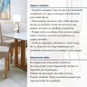 Conjunto Sala de Jantar 6 Lugares Retangular Tampo Vidro/MDF Mesa Bold e Cadeiras Pés Madeira Jade - 16
