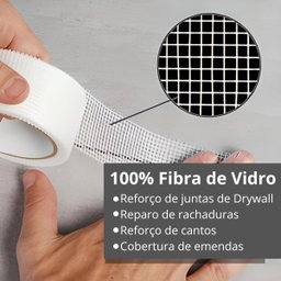 Serrote Para Gesso Drywall Lâmina Dupla 6" Pol + Fita Telada 50mm x 45m + Estilete 25mm Com Trava e  - 6
