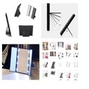 Ver imagem 5 de Espelho Led de Maquiagem Portatil Triplo com Aumento Dobravel Iluminacao para Bolsa Viagem Mesa ou C