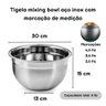 Tigela Mixing Bowl Aço Inox Multiuso Preparos Molho 30cm - 3