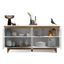 Ver imagem 5 de Buffet 4 Portas Flow Off White/ Freijó - Ej Moveis